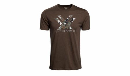 Vortex Camo Logo T-Shirt - Brown Heather