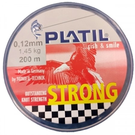 PLATIL Strong 200m 0,12mm Grey Monofilament Fiskesene