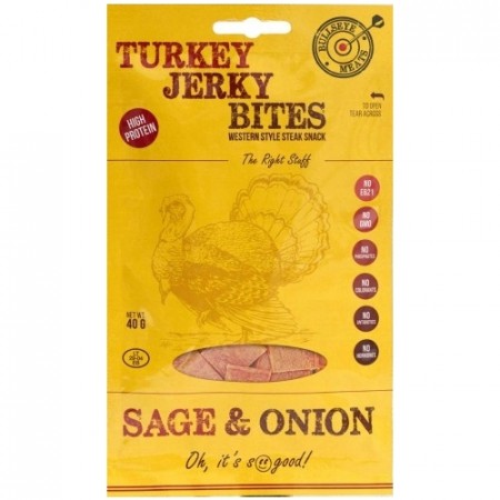 Bullseye Meats Turkey Jerky Sage and Onion 40g