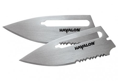 Havalon REDI EDC Replacement Blades 2-Pack 3" Partially Serrated Drop Point