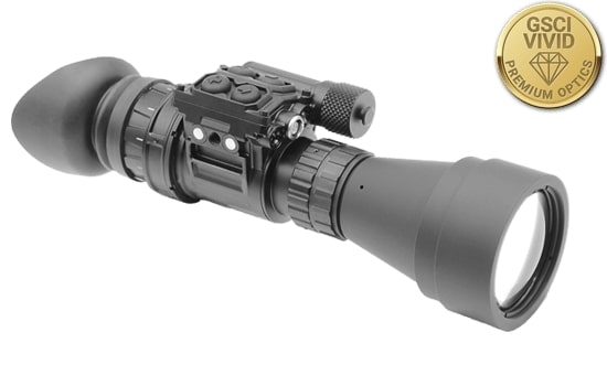 LUX-14L Equipped with GSCI-VIVID Premium Optics and Afocal Quick-Attach 3X Lens