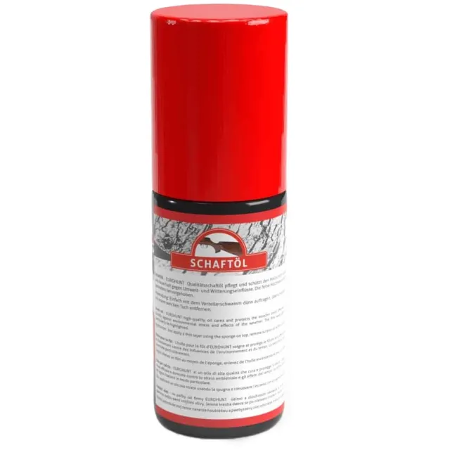 Eurohunt Schaftol stokkolje med påføringssvamp 50ml