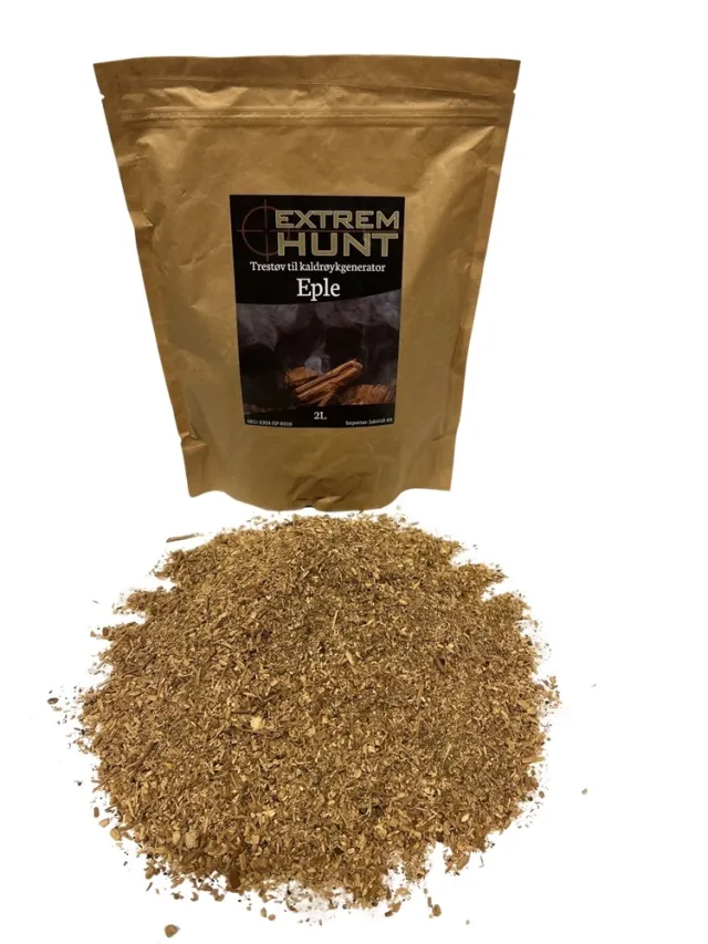 Extremhunt premium røykespon av Eple 2 liter (1-3mm)