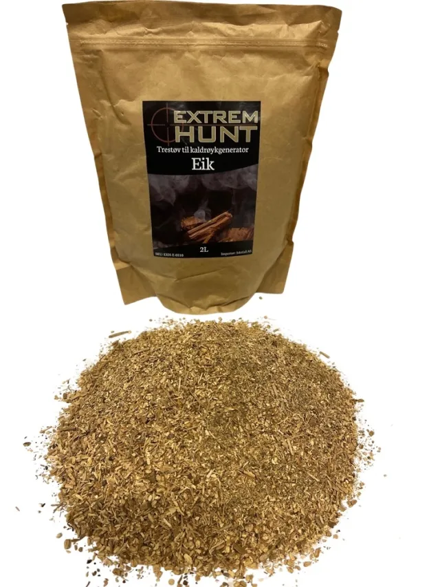 Extremhunt premium røykespon av Eik 2 liter  (1-3mm)