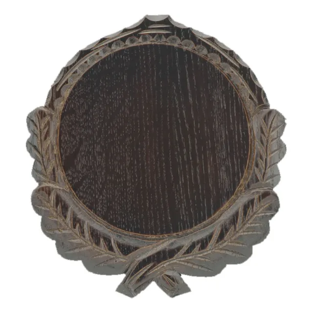 Eurohunt utfrest trofeplate for villsvintenner - 19 cm Mørk