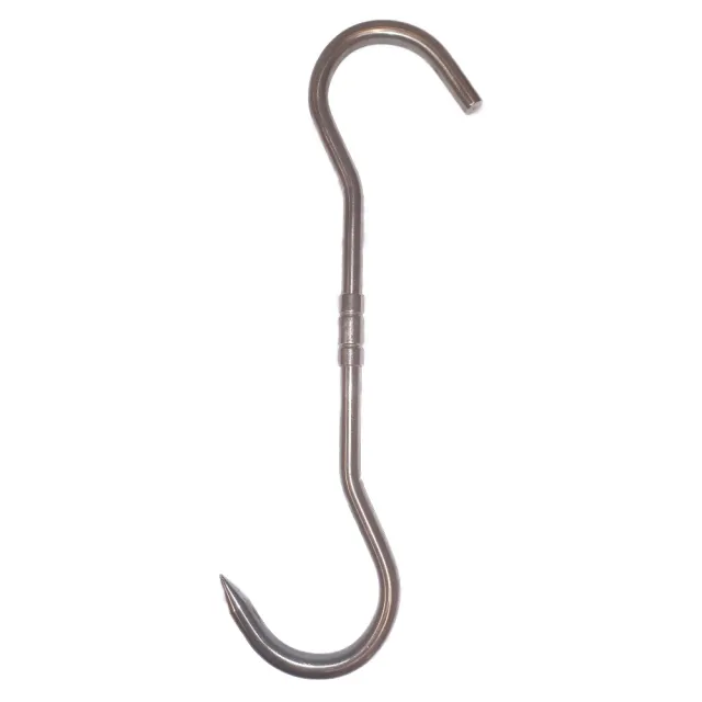 Extremhunt 12mm Profesjonell Rustfri 360 Slaktekrok, Ekstra lang