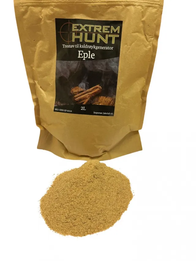 Extremhunt premium trestøv av Eple 2 liter (0.3-1mm)
