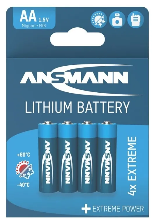 Ansmann Batteri AA Lithium 4STK