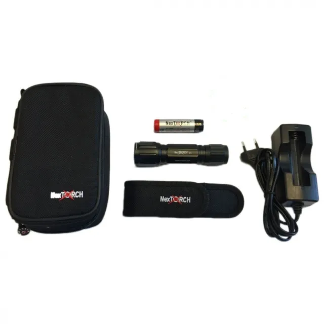 NexTorch oppladbar ettersøkslykt, lyser 124 meter!
